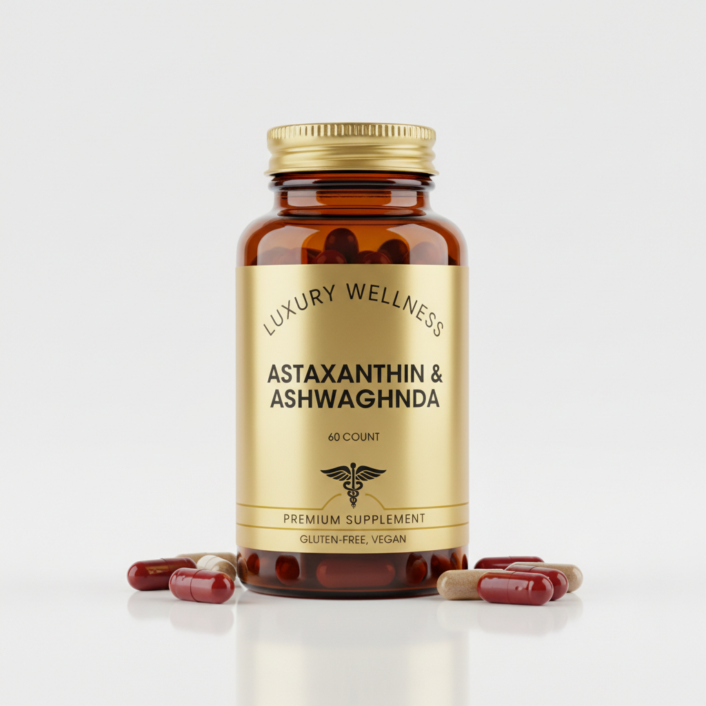Astaxanthin + KSM-66 Ashwagandha Capsules 60ct — VELVETYA